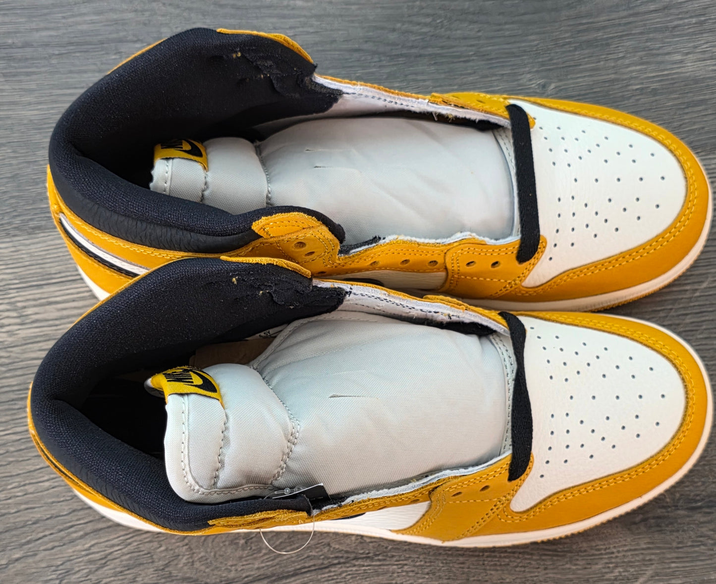 New Size 6.5Y Nike Air Jordan 1 Retro OG GS Yellow Ochre Black Sail FD1437 701