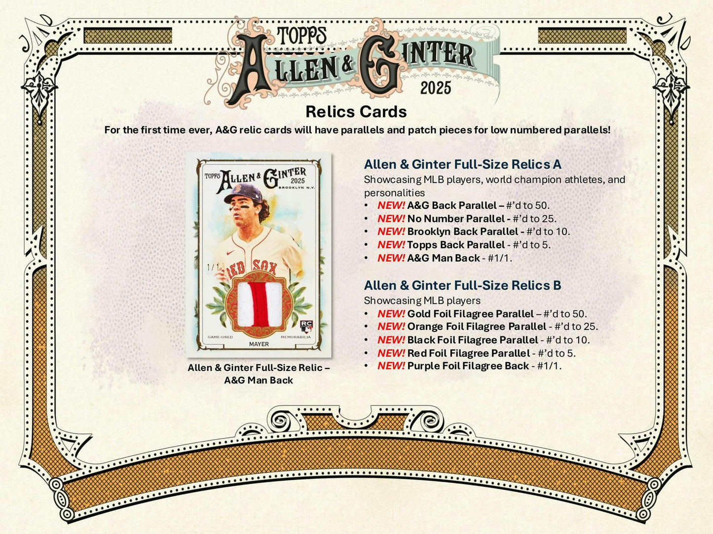 2025 Topps Allen & Ginter Baseball 8-Pack Blaster Box