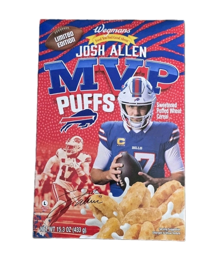 Wegmans MVP Puffs Cereal – Limited Edition Buffalo Bills 15.3 oz Box New Sealed