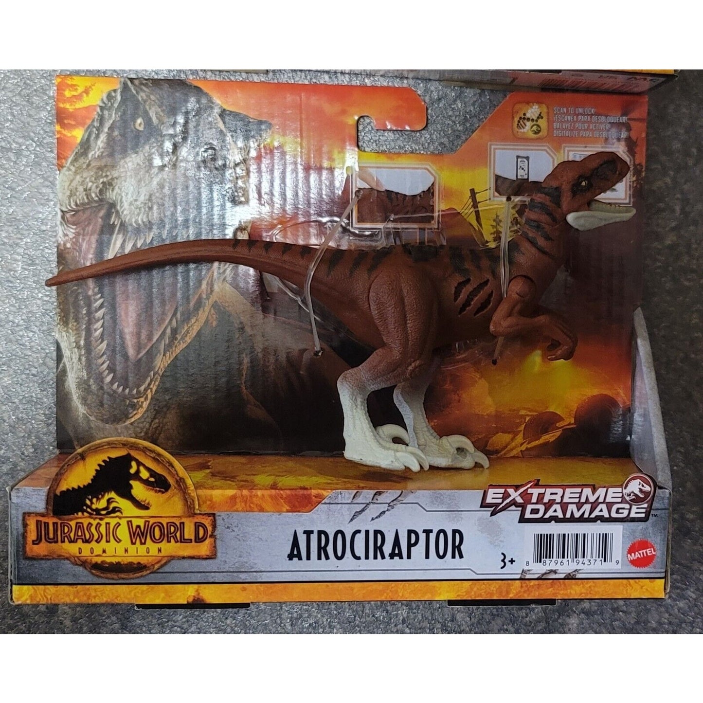 Jurassic World Pyroraptor & Atrociraptor Action Figures- Extreme Damage