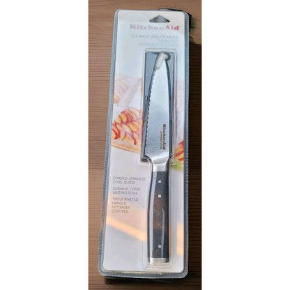 KitchenAid 5.5" FORGED Serrated UTILITY Knife Made from JAPANESE Stainless Steel