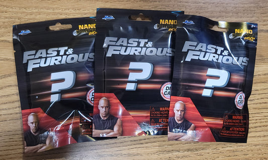 3 - Jada Nano Hollywood Rides Fast & Furious Die Cast Car Mystery Packs