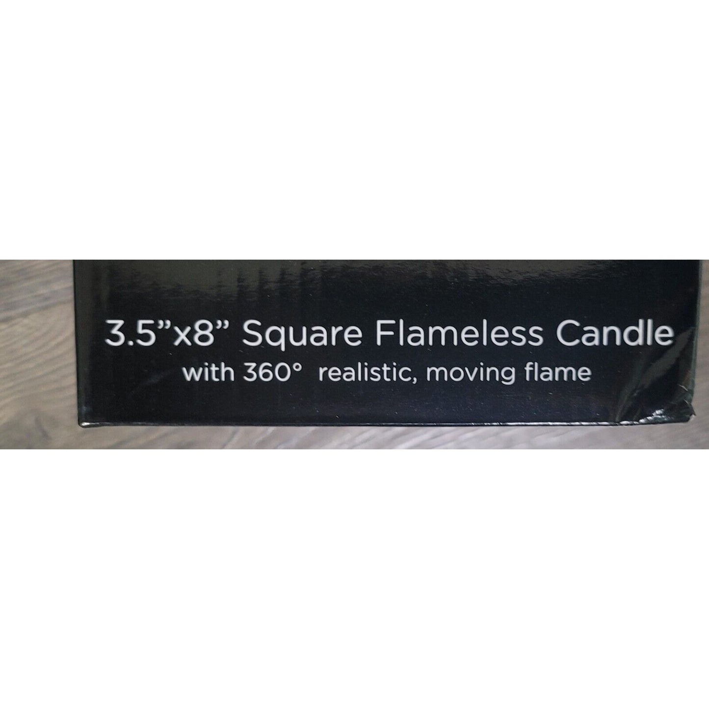 Melrose Simplux LED Squared Candle with Moving Flame and Remote (Set of 2)