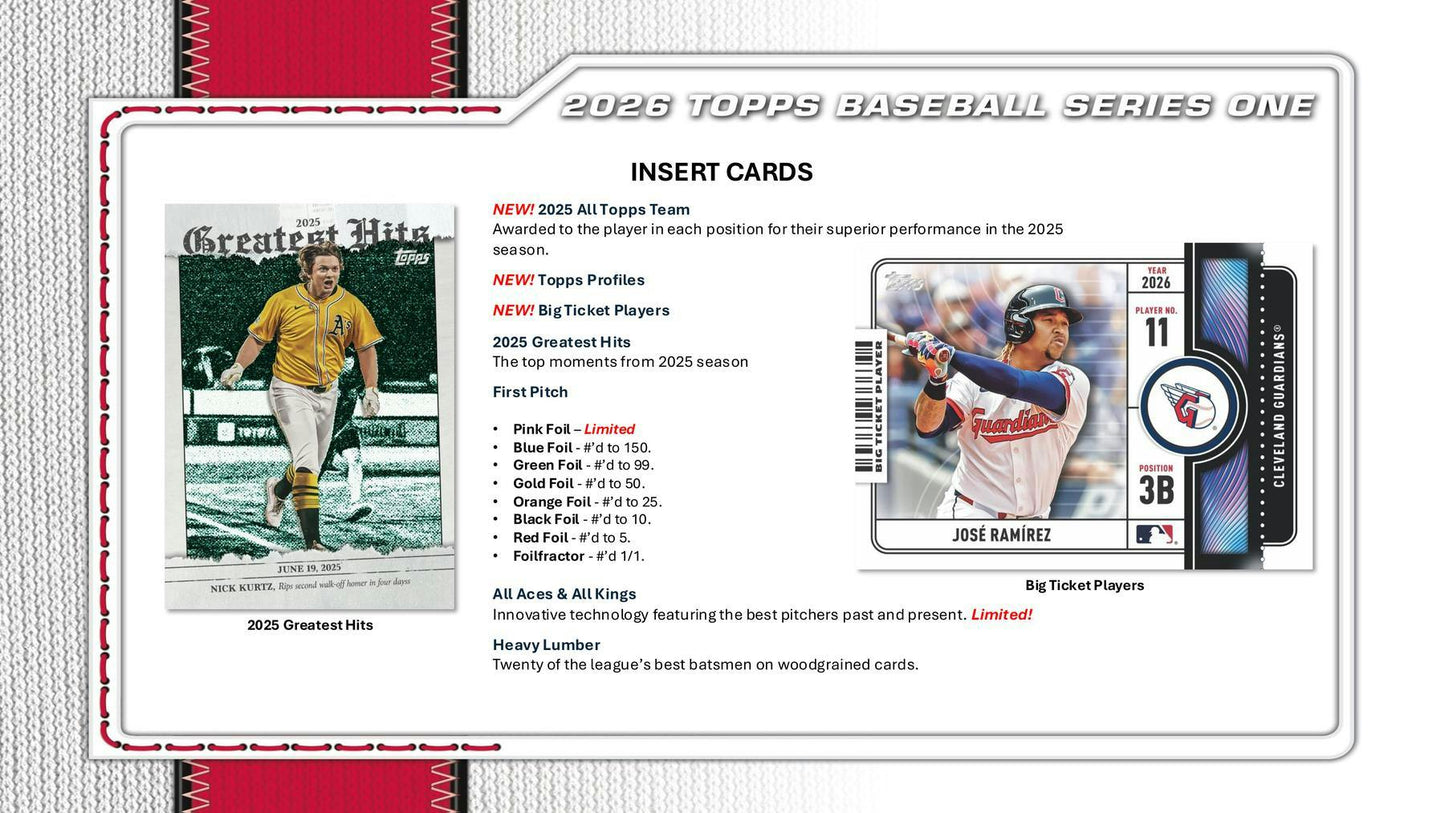 2026 Topps Series 1 Baseball Hanger Box