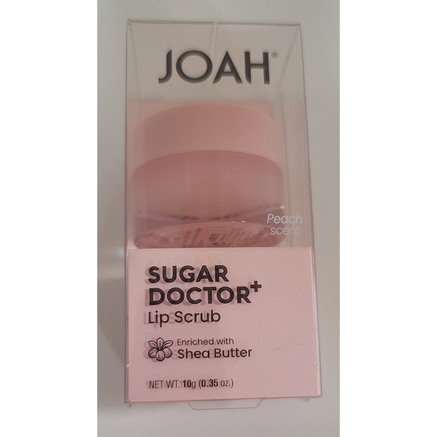 Lot of 4 Joah Sugar Doctor Lip Scrub w/ Shea Butter 0.35 Oz Peach Scent