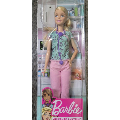 Barbie Mattel You Can Be Anything Nurse Career Doll with Stethoscope 12"