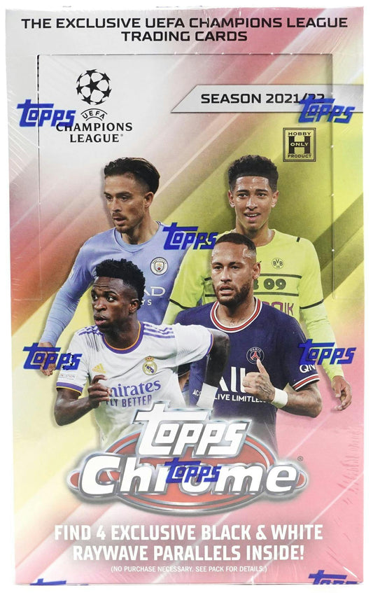 2021-22 Topps CHROME UEFA Champions League Soccer Hobby LITE Box Factory Sealed