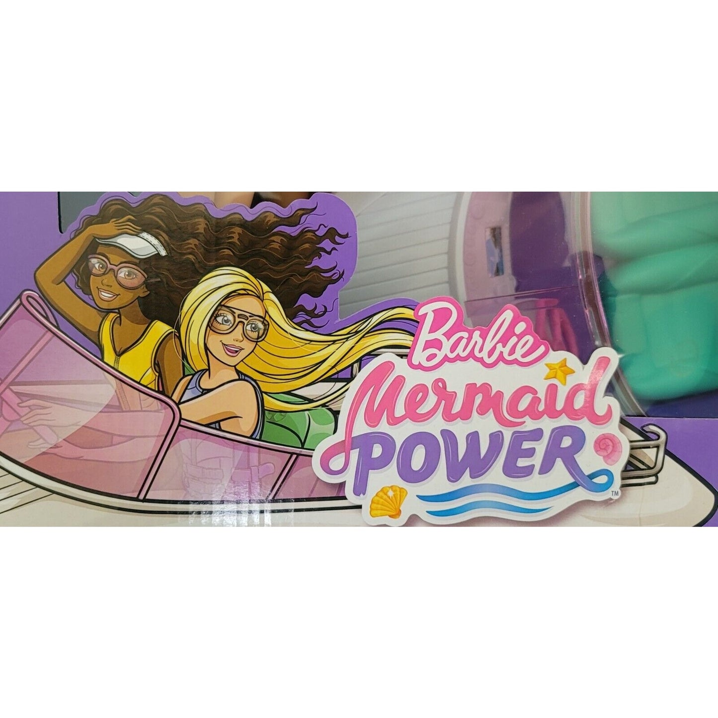 Barbie Mermaid Power Dolls & Boat Playset - Some Box Damage