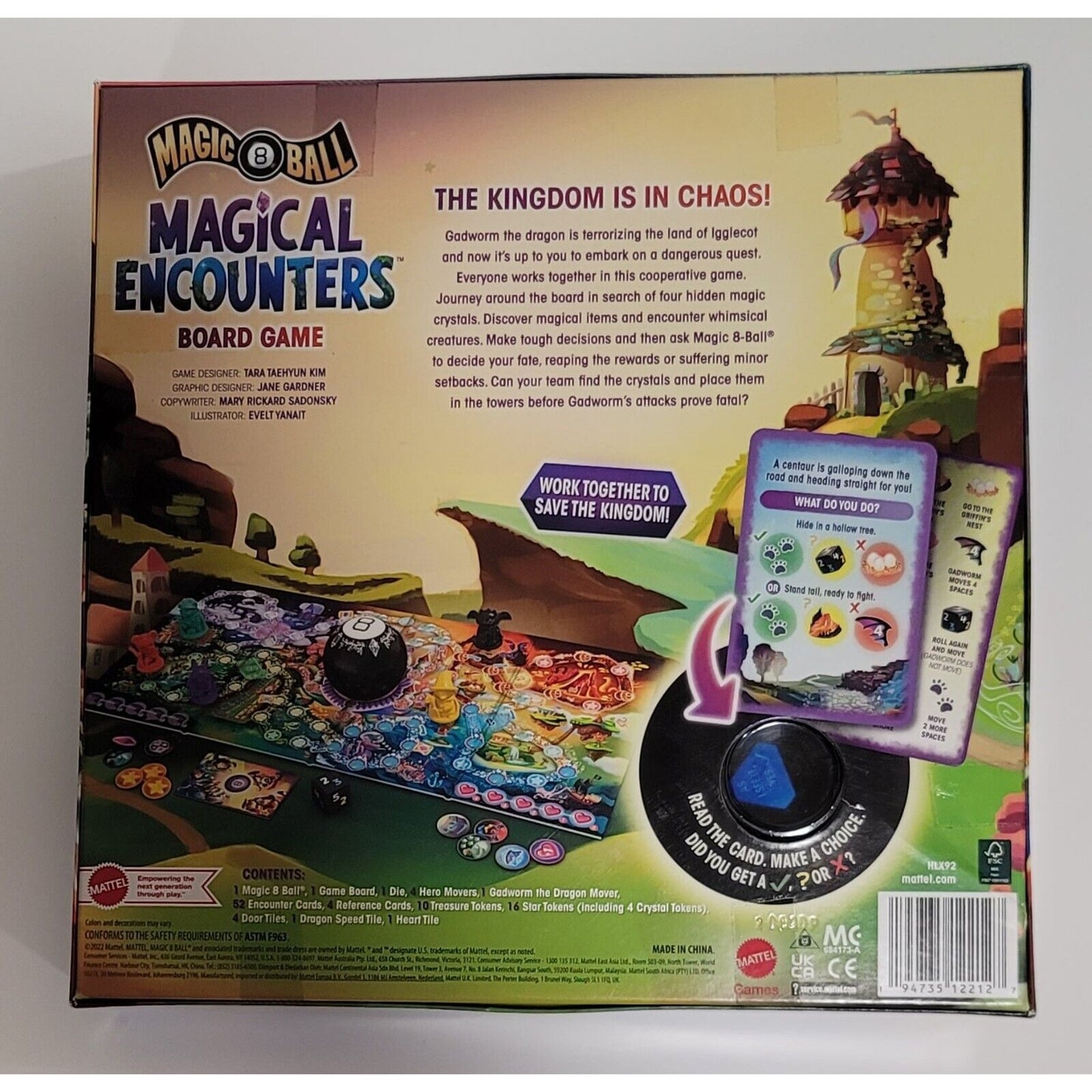 Magic 8 Ball Magical Encounters Board Game For Kids Ages 7 and Up 2-4 Players