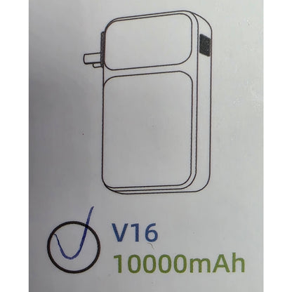 10000mAh Portable Power Bank with Built-in AC Plug & Multiple Output Ports