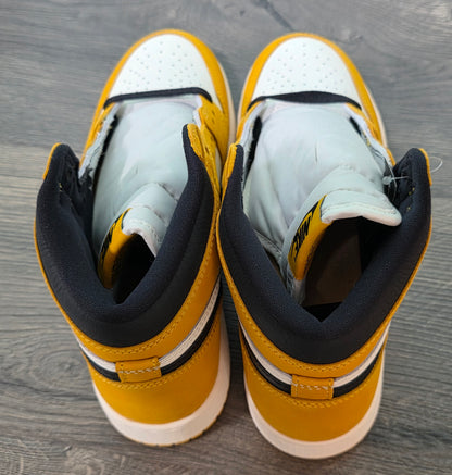 New Size 6.5Y Nike Air Jordan 1 Retro OG GS Yellow Ochre Black Sail FD1437 701
