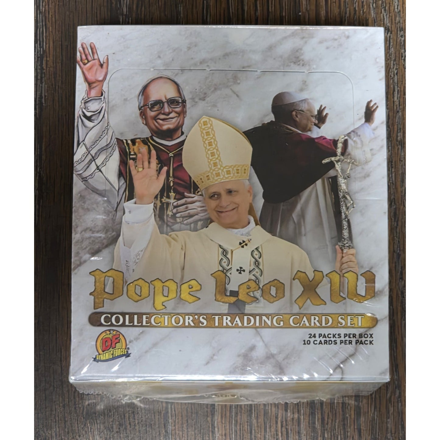 2025 Dynamic Forces Pope Leo XIV Collector's Trading Card Hobby Box 24 Packs