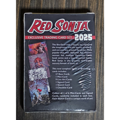 Red Sonja 2025 Dynamite Exclusive Trading Card Set