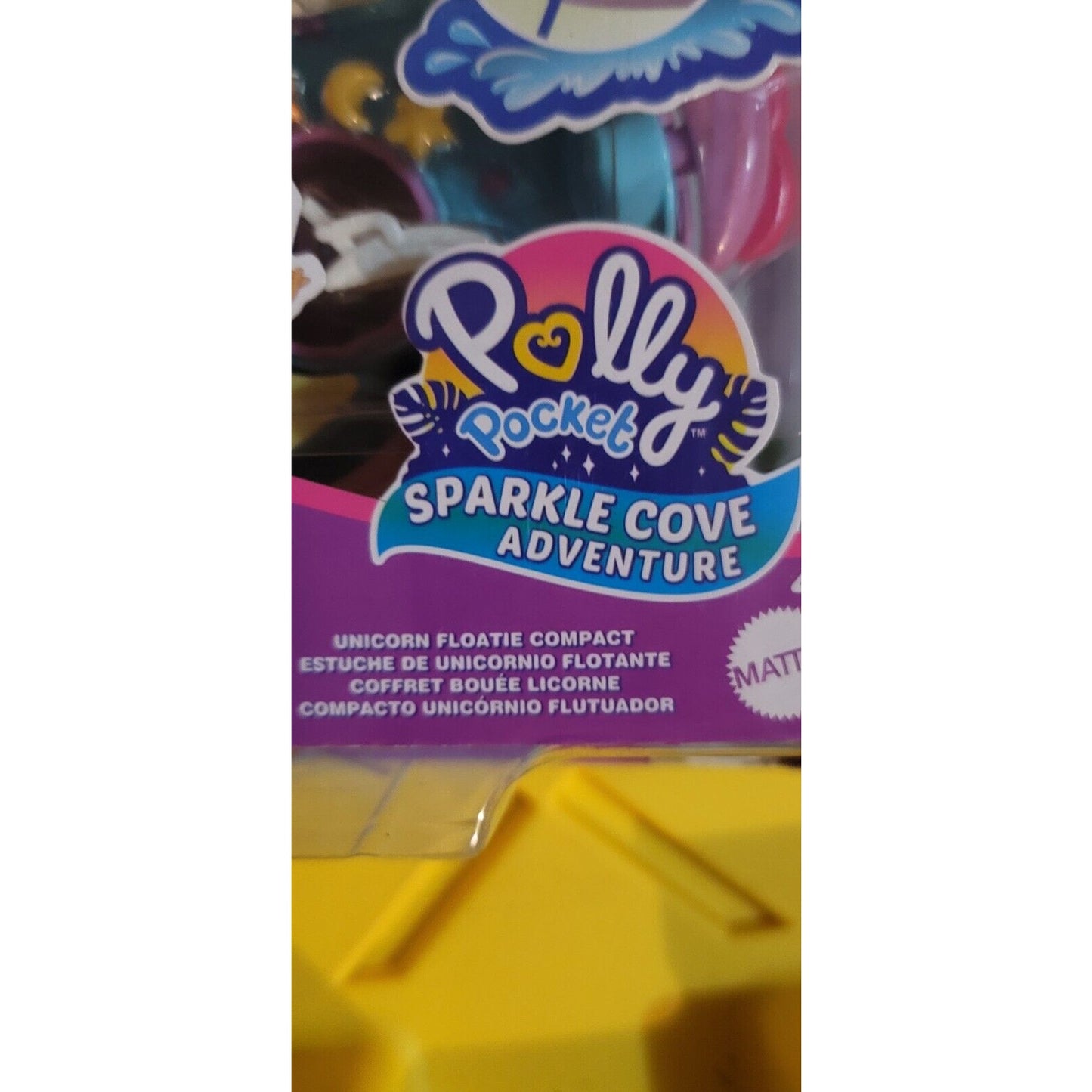 Polly Pocket Micro Doll Sparkle Cove Adventure Unicorn Floatie Damaged Box