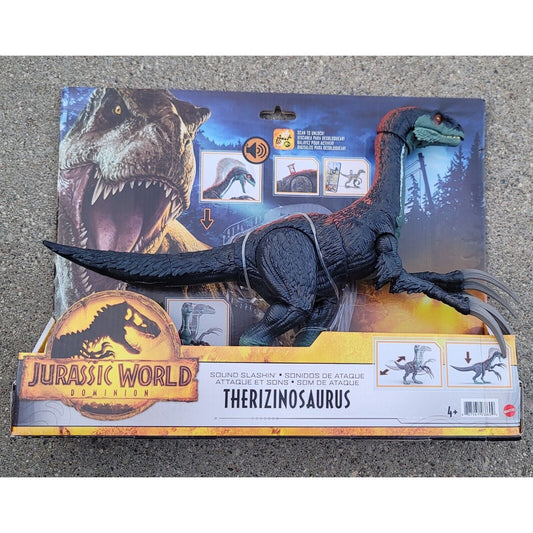 Jurassic World Dominion Therizinosaurus Sound Slashin Dinosaur Figure Mattel NEW