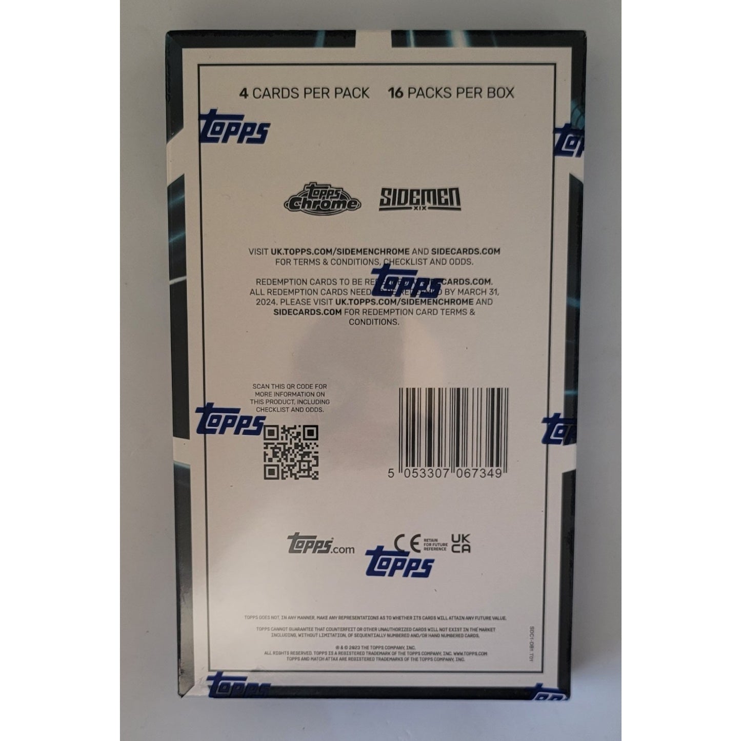 Topps Sidemen Chrome Hobby Box Sealed Box