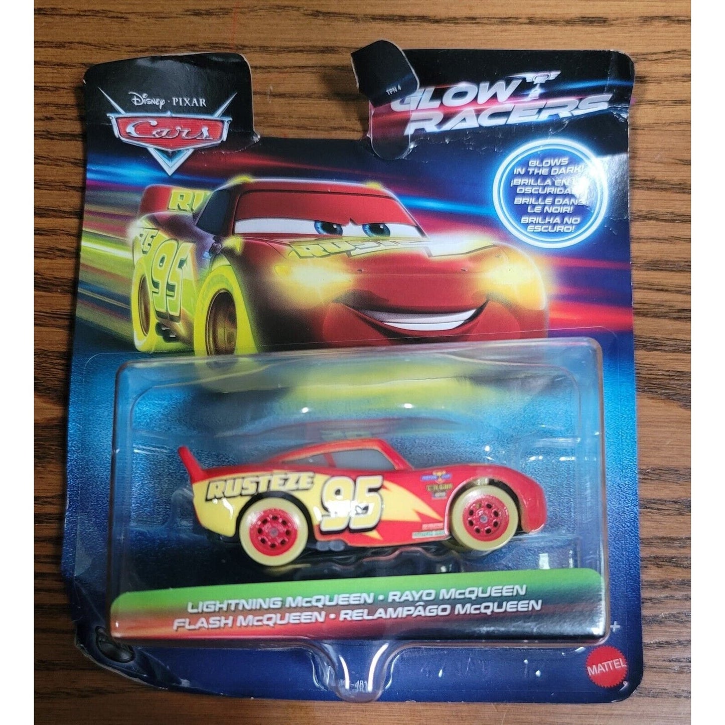 Disney PIXAR Cars Glow Racers Set of 3 McQeen•Cruz Ramirez•Mater Damaged Boxes