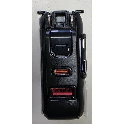 10000mAh Portable Power Bank with Built-in AC Plug & Multiple Output Ports