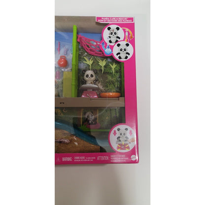 NEW Barbie Panda Care and Rescue Vet Doll Playset 2022 Mattel HKT77