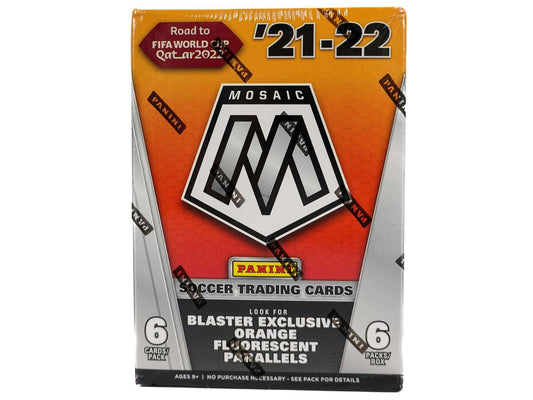 2021/22 Panini Mosaic Road to FIFA World Cup Soccer 6-Pack Blaster Box