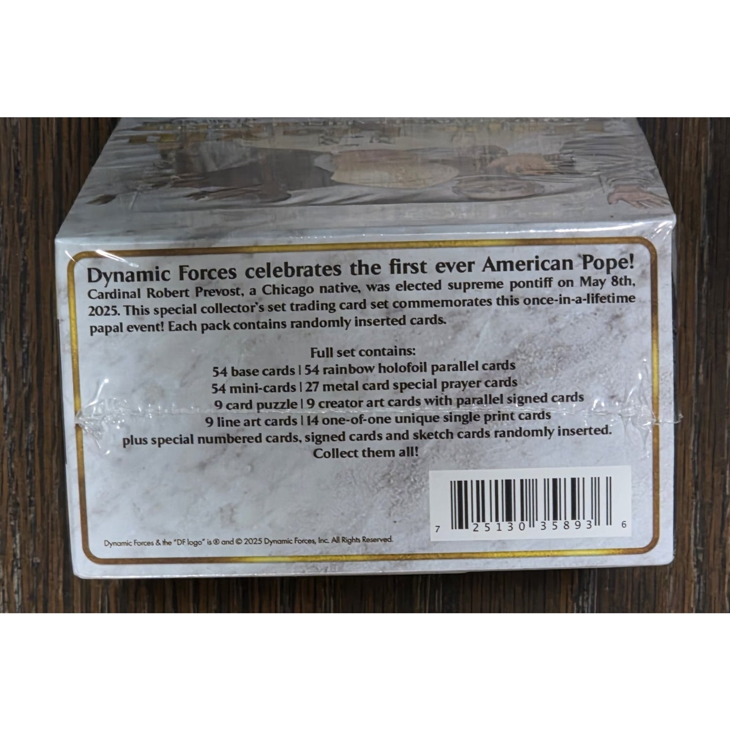 2025 Dynamic Forces Pope Leo XIV Collector's Trading Card Hobby Box 24 Packs