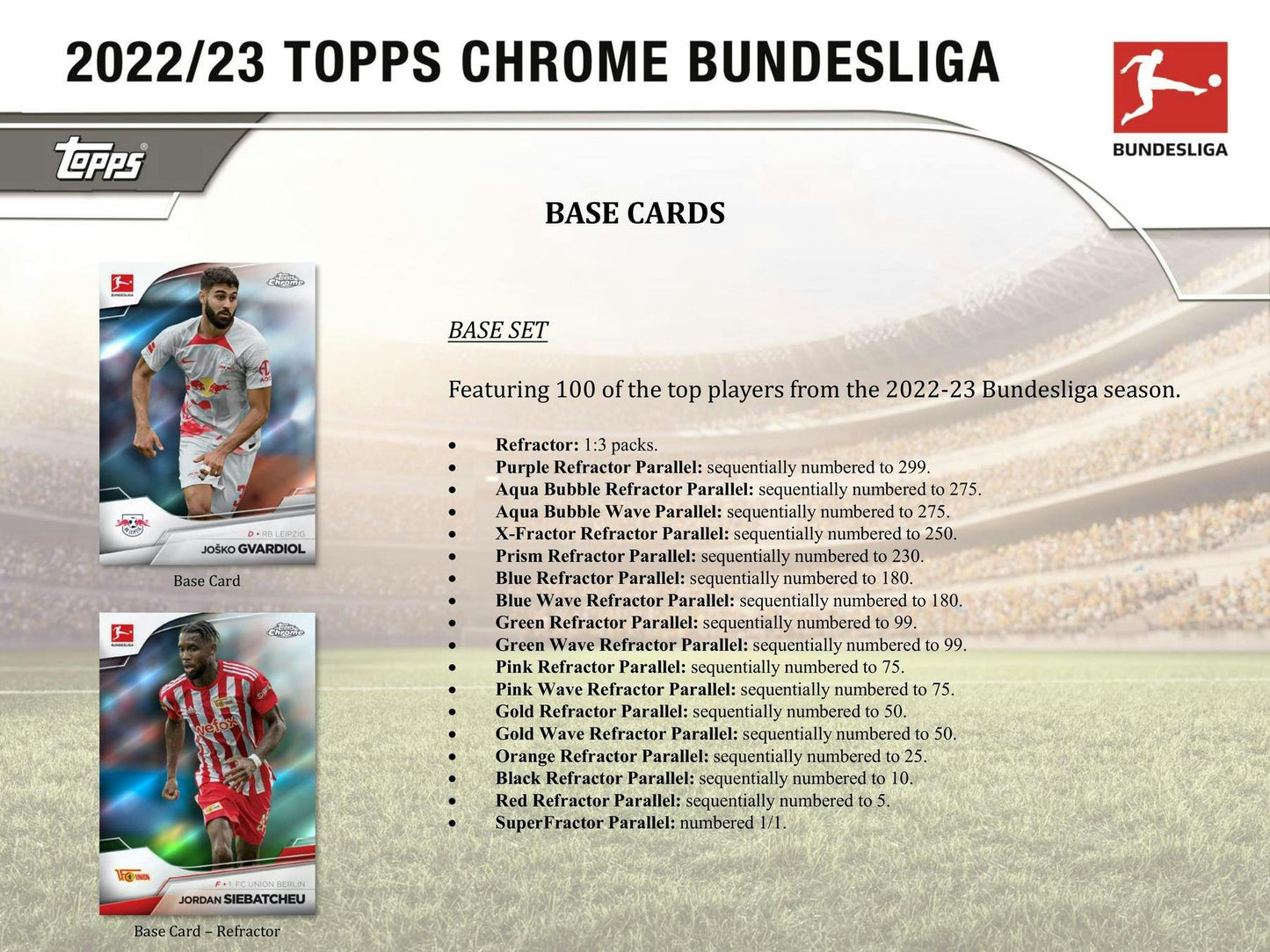 2022/23 Topps Chrome Bundesliga Soccer Hobby Box