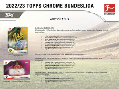 2022/23 Topps Chrome Bundesliga Soccer Hobby Box