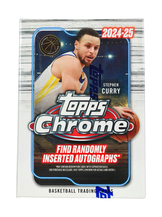 2024-25 Topps Chrome Basketball Blaster Box NBA Sports Card Box New Sealed