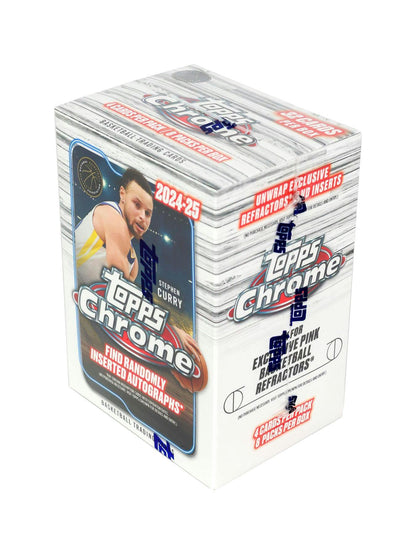 2024-25 Topps Chrome Basketball Blaster Box NBA Sports Card Box New Sealed