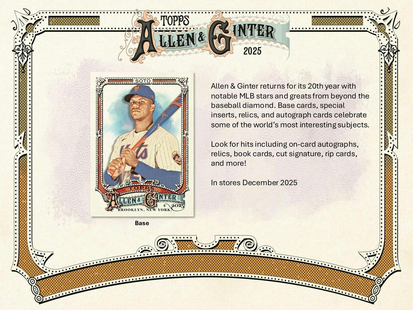 2025 Topps Allen & Ginter Baseball 8-Pack Blaster Box