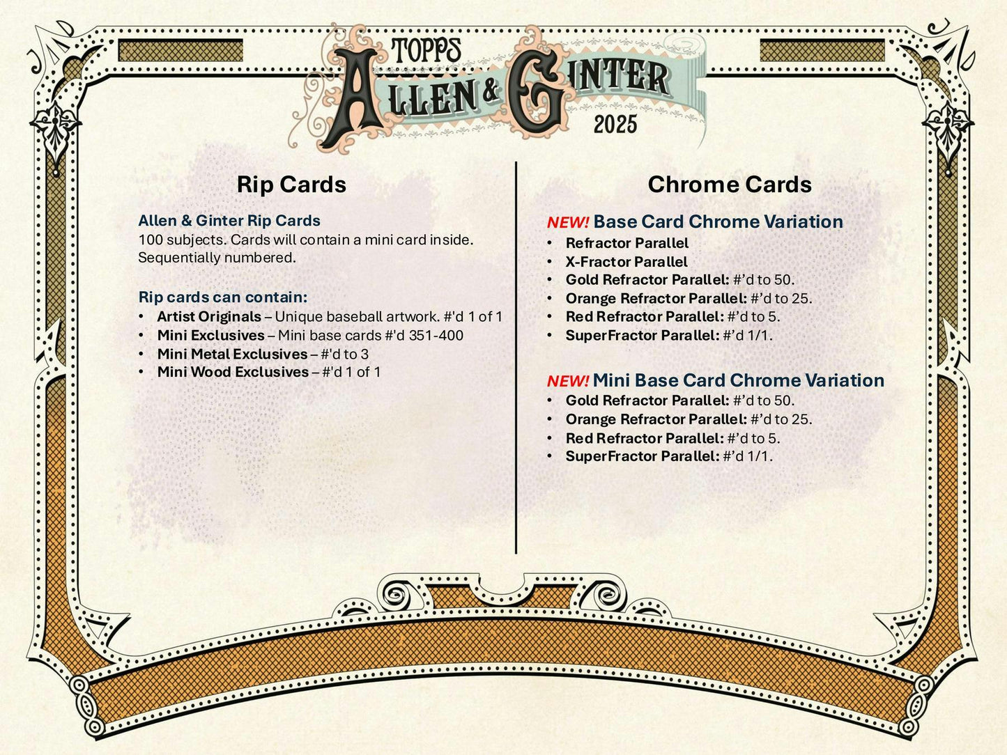 2025 Topps Allen & Ginter Baseball 8-Pack Blaster Box