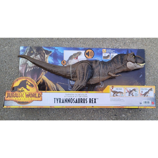 Mattel Jurassic World Thrash 'N Devour Tyrannosaurus Rex Figure (HDY55)