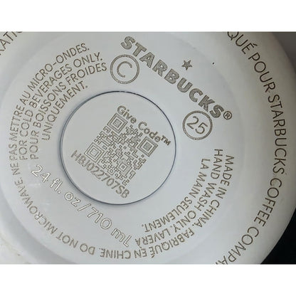 Starbucks X Roller Rabbit Green and Red Tumbler Christmas Monkey 24oz