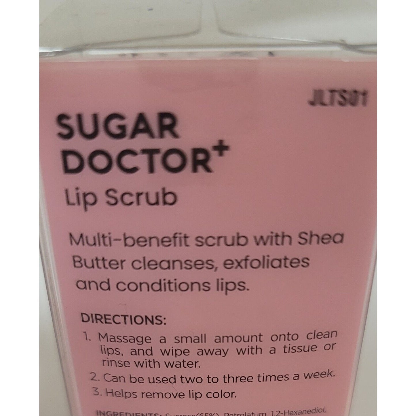 Lot of 4 Joah Sugar Doctor Lip Scrub w/ Shea Butter 0.35 Oz Peach Scent