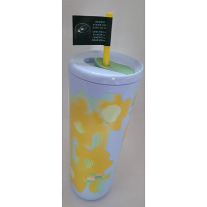 NEW 2025 Starbucks Spring Siren Mermaid Logo Pastel Spring Venti Tumbler & Straw