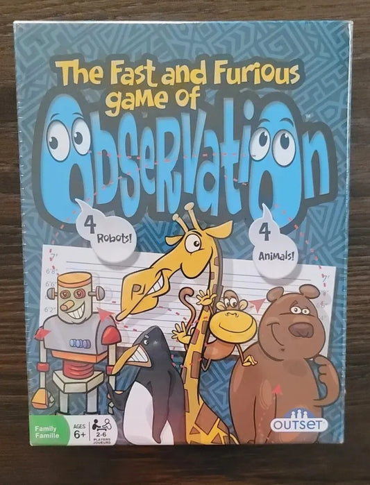 Observation Family Board Game - by Outset - Ages 6+ Card Game of Skill and Speed