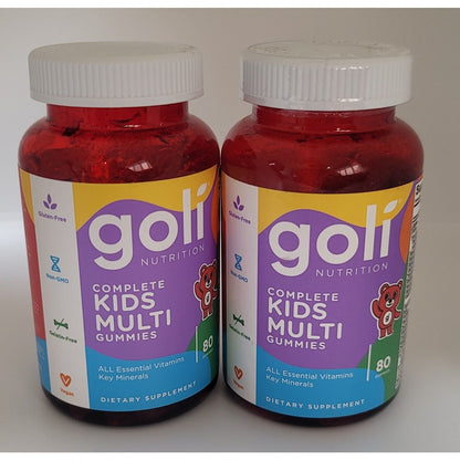 2x Goli Nutrition Complete Kids Multi Gummies 80 Pieces Expires 12/2024