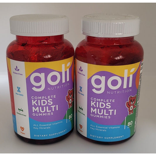 2x Goli Nutrition Complete Kids Multi Gummies 80 Pieces Expires 12/2024