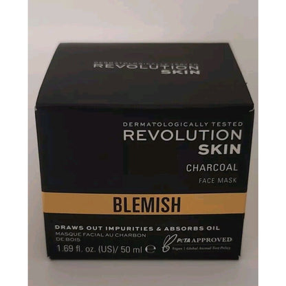 Revolution Skin Charcoal & Glycolic Acid Face Mask For Blemishes