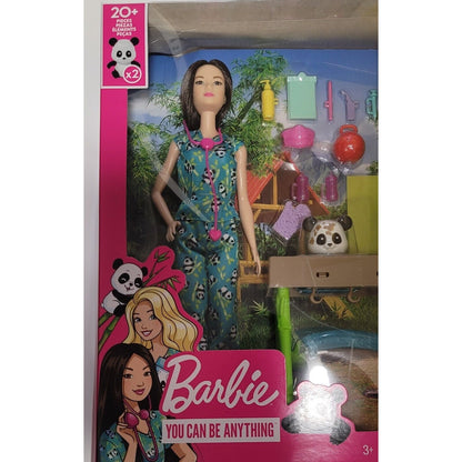 NEW Barbie Panda Care and Rescue Vet Doll Playset 2022 Mattel HKT77