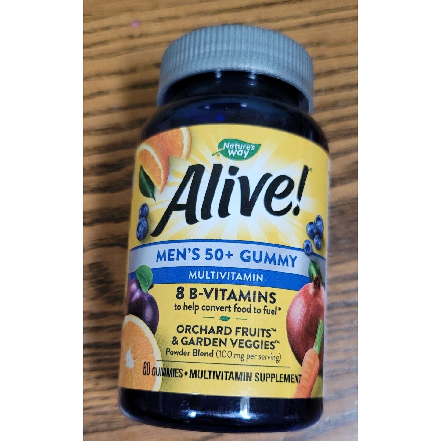 Nature's Way Alive! Men's 50+ Gummy Multivitamins - 60 Count Lot Of 2