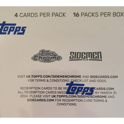 Topps Sidemen Chrome Hobby Box Sealed Box