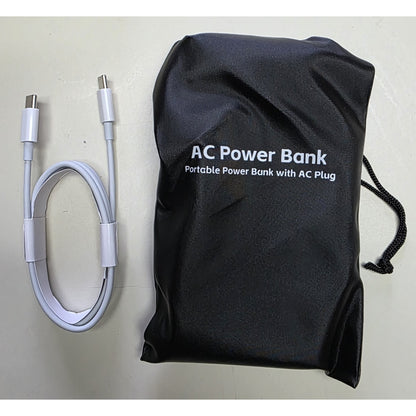 10000mAh Portable Power Bank with Built-in AC Plug & Multiple Output Ports