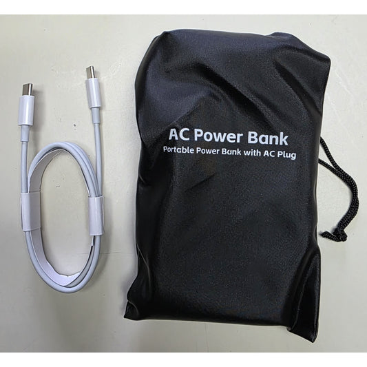 10000mAh Portable Power Bank with Built-in AC Plug & Multiple Output Ports