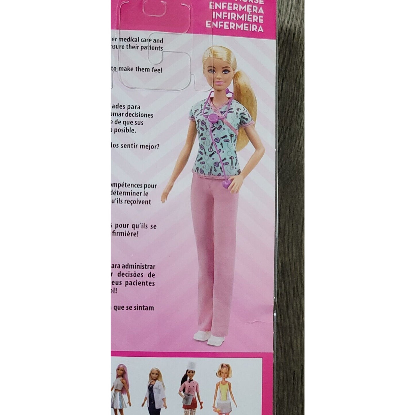 Barbie Mattel You Can Be Anything Nurse Career Doll with Stethoscope 12"