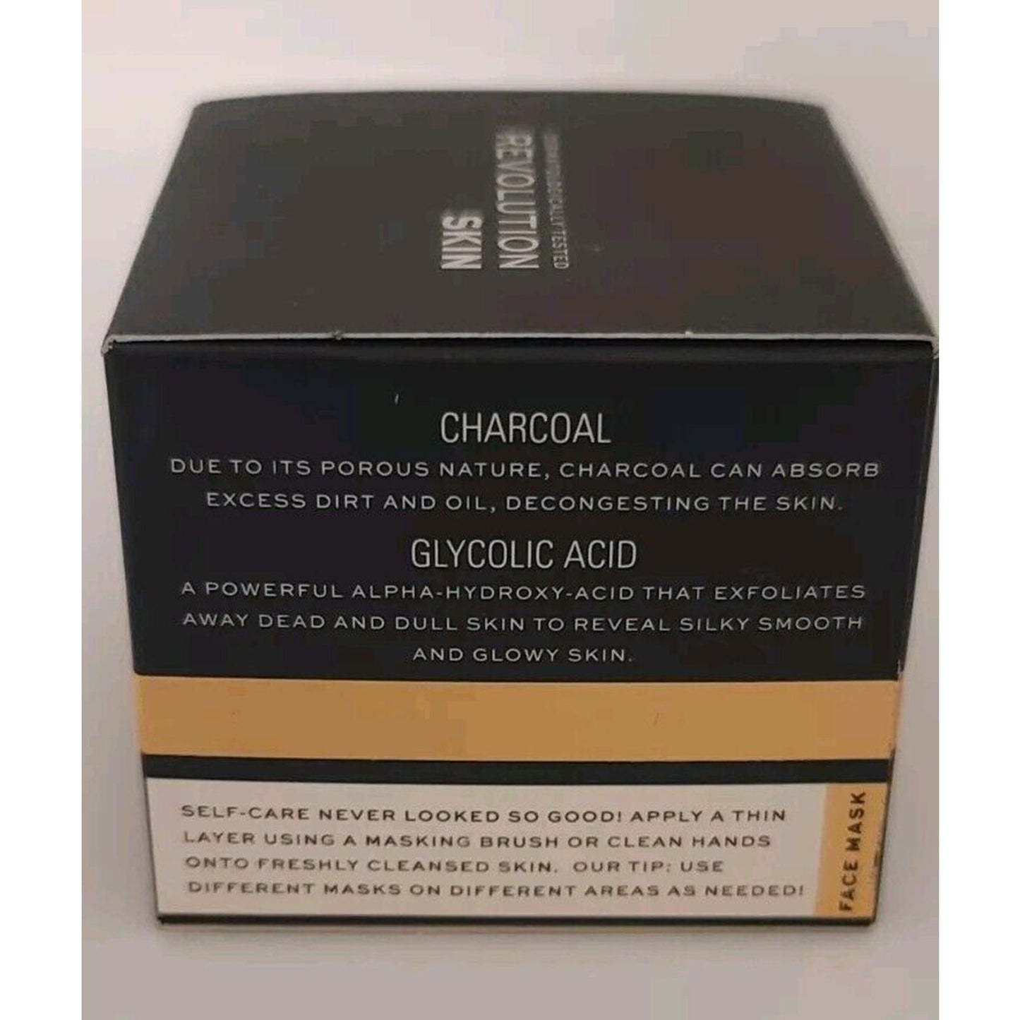 Revolution Skin Charcoal & Glycolic Acid Face Mask For Blemishes