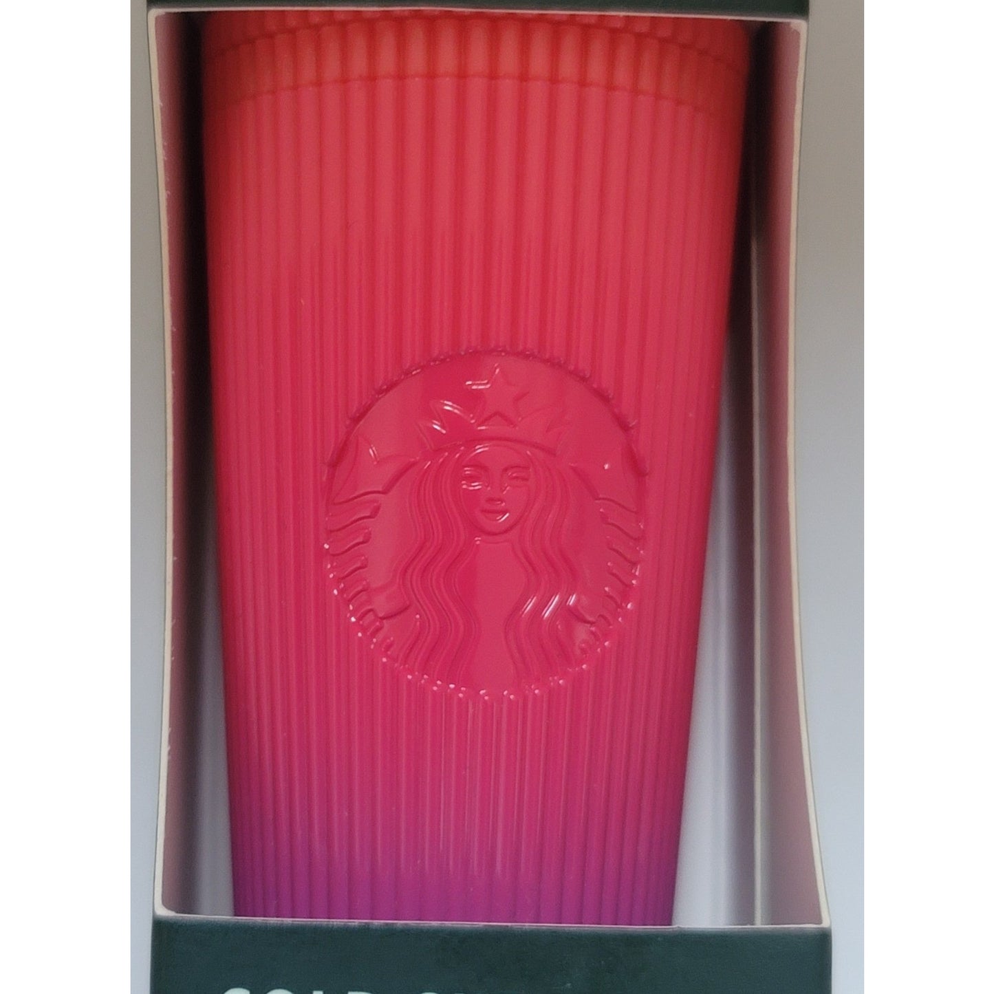Starbucks Cold Cup Keychain Spring 2025 Pink/Red Ombré