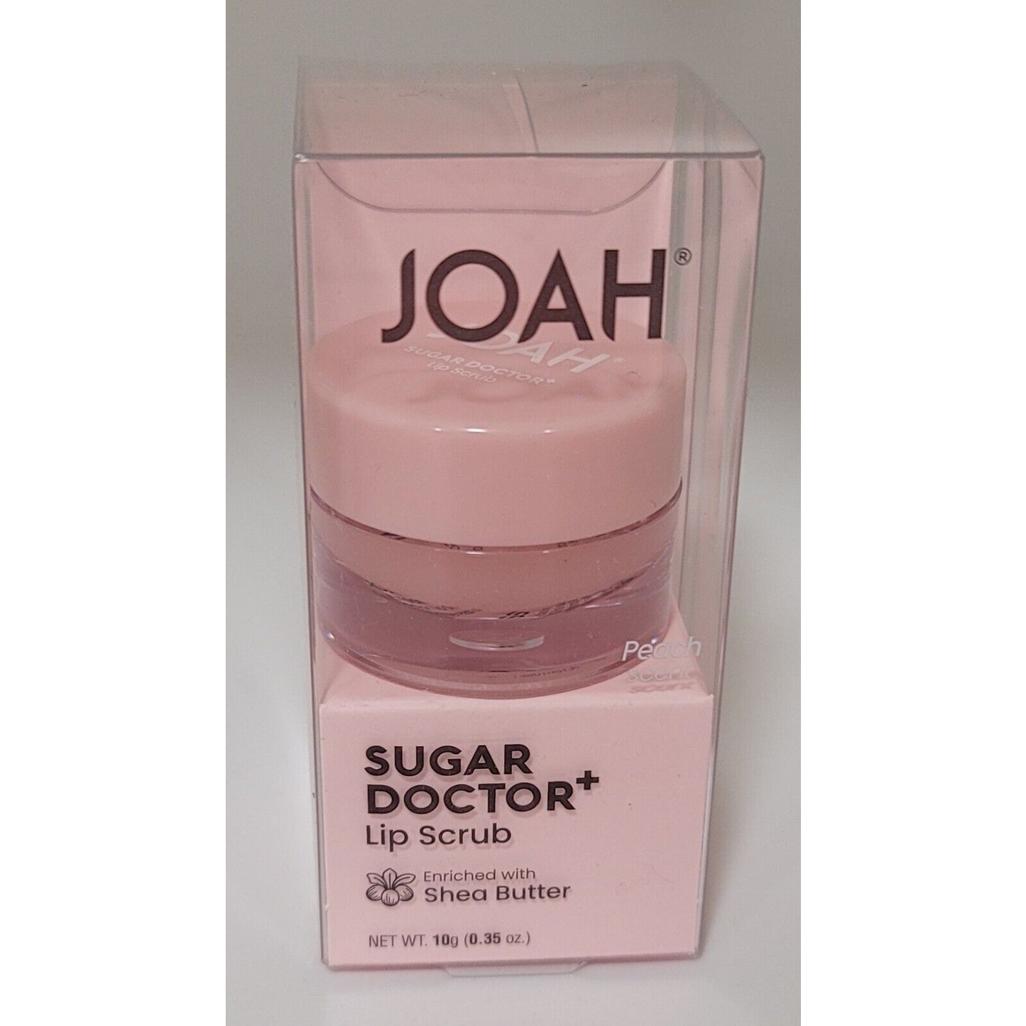 Lot of 4 Joah Sugar Doctor Lip Scrub w/ Shea Butter 0.35 Oz Peach Scent