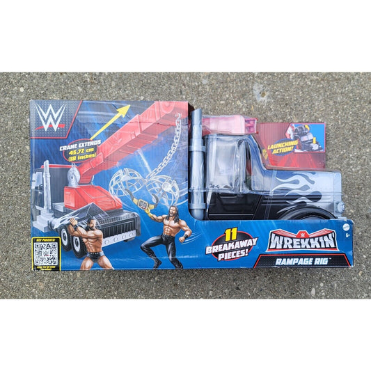 WWE Action Figure Vehicle Wrekkin' Rampage Rig Truck