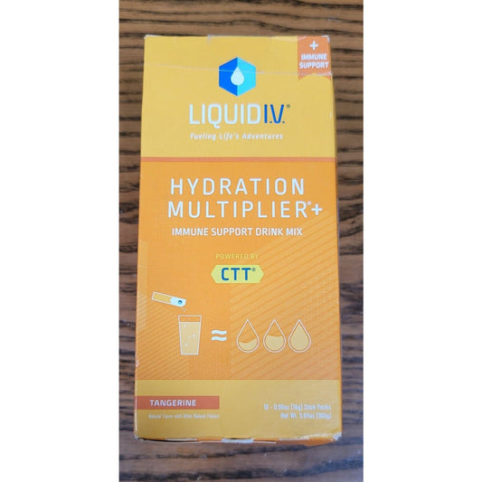 Liquid IV Hydration Multiplier+ Immune Support Drink Mix - Tangerine 10 Sticks